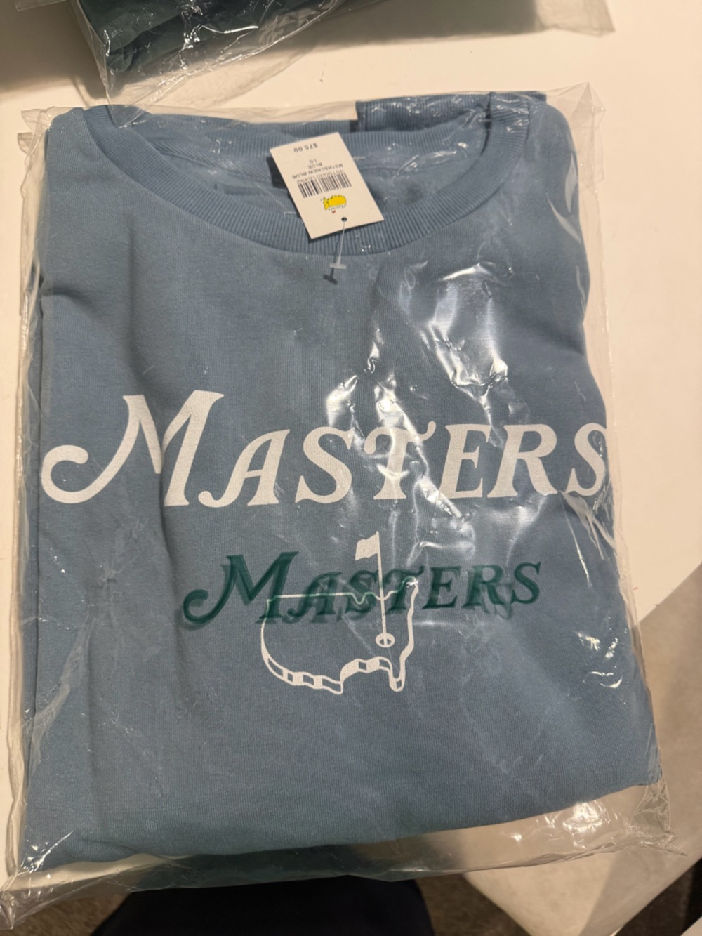NWT 2026 Masters Graphic Sweatshirt in Light Blue